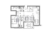 Trosobni stan s balkonom, Zaprešić, Centar, NKP 75.55 m2, Novogradnja