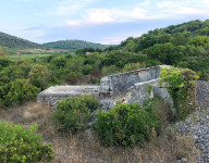 Vis, polje - ruševna kamena kućica s gustirnom na zemljištu 5.600 m2