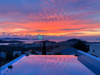 VODICE, ekskluzivna vila, otvoren panoramski pogled, bazen, garaža, li