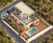 VODICE - Moderna obiteljska kuća s bazenom
