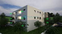 VODICE, novogradnja, 1. kat, moderan stan, terasa 16 m²