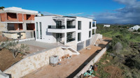 Vodice - Dvojna kuća S1 s bazenom, pogled na more