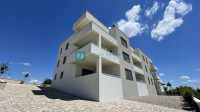 VODICE, novo, visoko prizemlje, pogled na more, 2 spavaće sobe, ostava