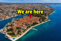 Zadar, prostrani stan u centru Zadra na 4 kantuna, centralno grijanje