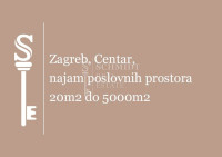 Zagreb, Centar, najam poslovnih prostora od 20m2 do 5000m2