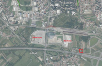 Novi Zagreb, građevinsko zemljište kod Bauhausa Buzin, 4600m2