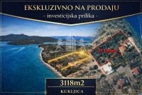 Zemljište prvi red do mora 3118 m² – Kukljica