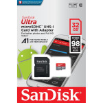 Memorijska kartica SD Micro 32GB SanDisk Ultra, UHS-I,novo u trgovini