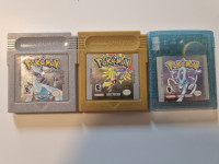 Pokemon Silver, Gold, Crystal Gameboy ENG