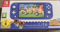 Nintendo Switch Lite Animal Crossing Blue + Super Mario