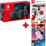 Nintendo Switch Sivi V2+Just Dance 2020+NBA 2K18,novo u trgovini,račun