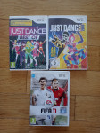 Nintendo Wii igre Just dance Fifa 11