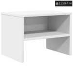 Noćni ormarić bijeli 40 x 30 x 30 cm od konstruiranog drva - Bijela 1