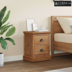 Noćni ormarić Prirodna 40 x 30 x 50 cm Čvrsto teak drvo