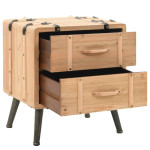 vidaXL Noćni ormarić od masivne jelovine （245771）