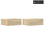 Viseći noćni ormarići 2 kom 40x30x15 cm konstruirano drvo