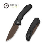 CIVIVI Elite Brova S35VN Black Aluminum Brown Stonewash preklopni nož