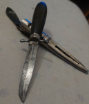 J. A. Hellberg- Eskilstuna ŠVEDSKA- Stariji Lovački Nož sa Futrolom