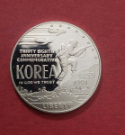 1 DOLLAR 1992/SREBRO 26.73g./0.900/SAD/Korejski Rat