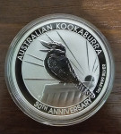 1 Oz Kookaburra 2020 - 30- ta godišnjica - rijetko - srebrnjak