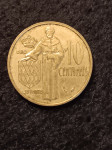10 Centimes Monako 1977.g.