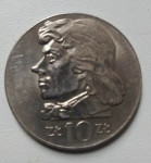 10 zlota Poljska 1970 Kosciuszki, izvrsno očuvana