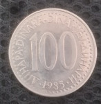 100 Din SFRJ 1985.