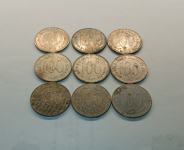 100 dinara kovanice, 9 komada