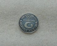 100 Schilling Sonderjeton Casinos Austria 835 Srebro