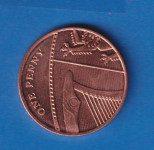 1019 - UK BRITANIA 1 ONE PENNY 2012  UNC