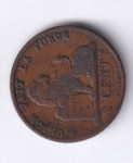 1067 - BELGIA  2 cent 1876