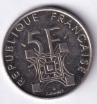 1173 - FRANCUSKA 5 FRANCS 1989  JUBILARNA