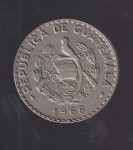 1184 - GUATEMALA  25 CENTAVOS 1968