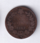 1210 - ITALY 5 CENTIMI 1867