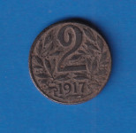 1392  - Austrougarska AUSTRIA   2 FILLER 1917