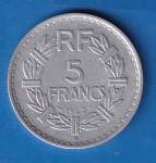 1670 - FRANCUSKA 5 FRANCS 1947