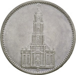 1934 A German 5 Reichsmark Coin, Third Reich, Potsdam Garrison Church