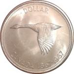 1967 Canada 1 dollar (Elizabeth II Confederation), 23.32g srebro 0.800