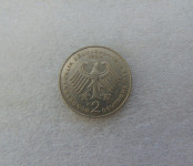 2 Deutsche Mark 1988 D Ludwig Erhard