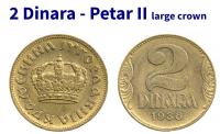2 Dinara. 1938.g. Kraljevina Jugoslavije. Za sve 25kn