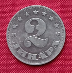 2 dinara SFRJ 1963, izvrsno očuvana!