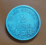 2 LIRE 1863/N-NAPOLI/SREBRO 10g./0.835/ITALIJA
