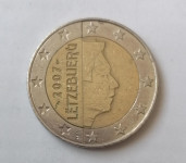 2 € Luksemburg 2007.