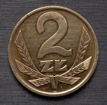 2 zlote Poljska 1976