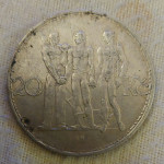 20 KORUNA 1934/SREBRO 12g./0.700/ČEHOSLOVAČKA
