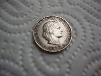 20 RAPPEN  1884 B  - ŠVICARSKA