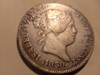 20 reales las espanas   1850 god, REPLIKA