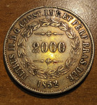 2000 REIS 1852,Brazil,VRHUNSKA,rijetko,srebro