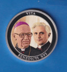2100 - VATICAN VATIKAN BENEDICKT XVI 28,2 GRAMA SREBRO ili POSREBRA