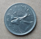 25 centi Kanada izvrsno očuvano 1974